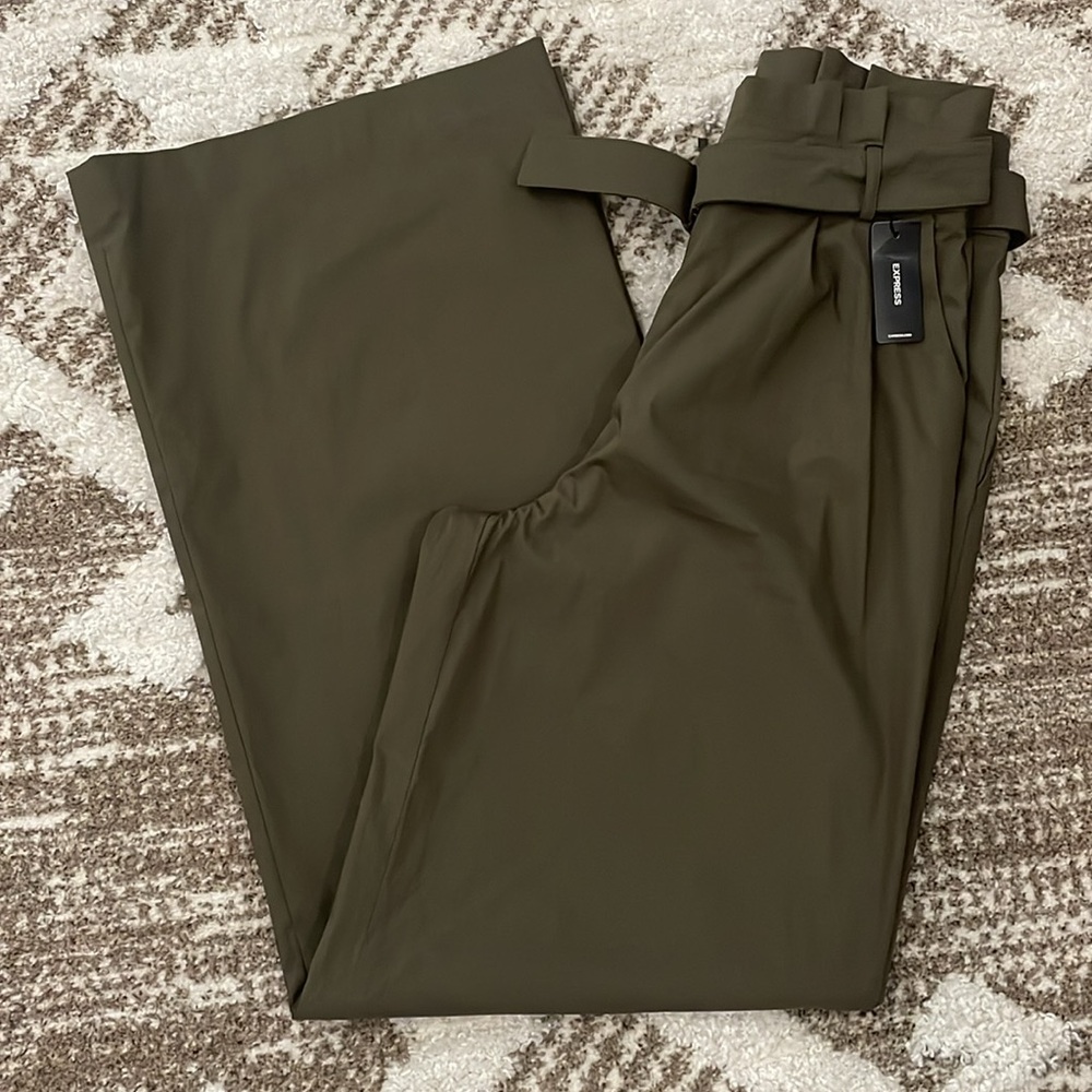 NWT Super Cute EXPRESS Wide Leg 8Long Pants - Picture 11 of 12